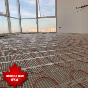Тонкий самоклеящийся греющий мат IQ FLOOR MAT 150 Вт/м.кв - 16м²
