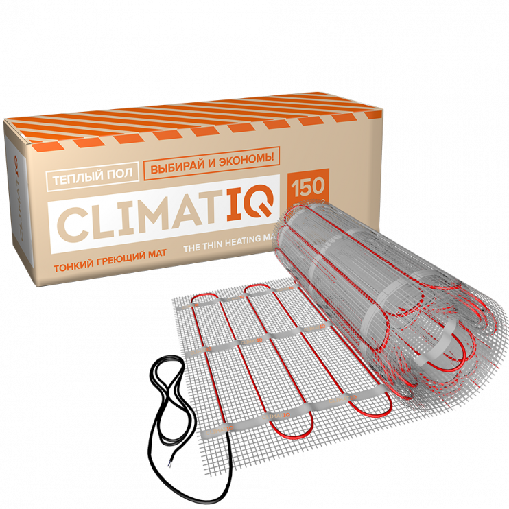 Тонкий самоклеящийся греющий мат CLIMATIQ MAT 14м²
