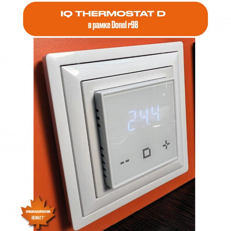 Электронный программируемый термостат IQ THERMOSTAT D black/white WI-FI